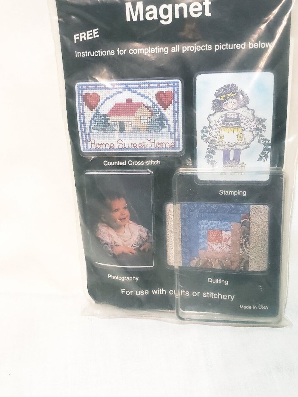 Magnet Cross Stitch Photo Crafter's Pride Kit 3" New